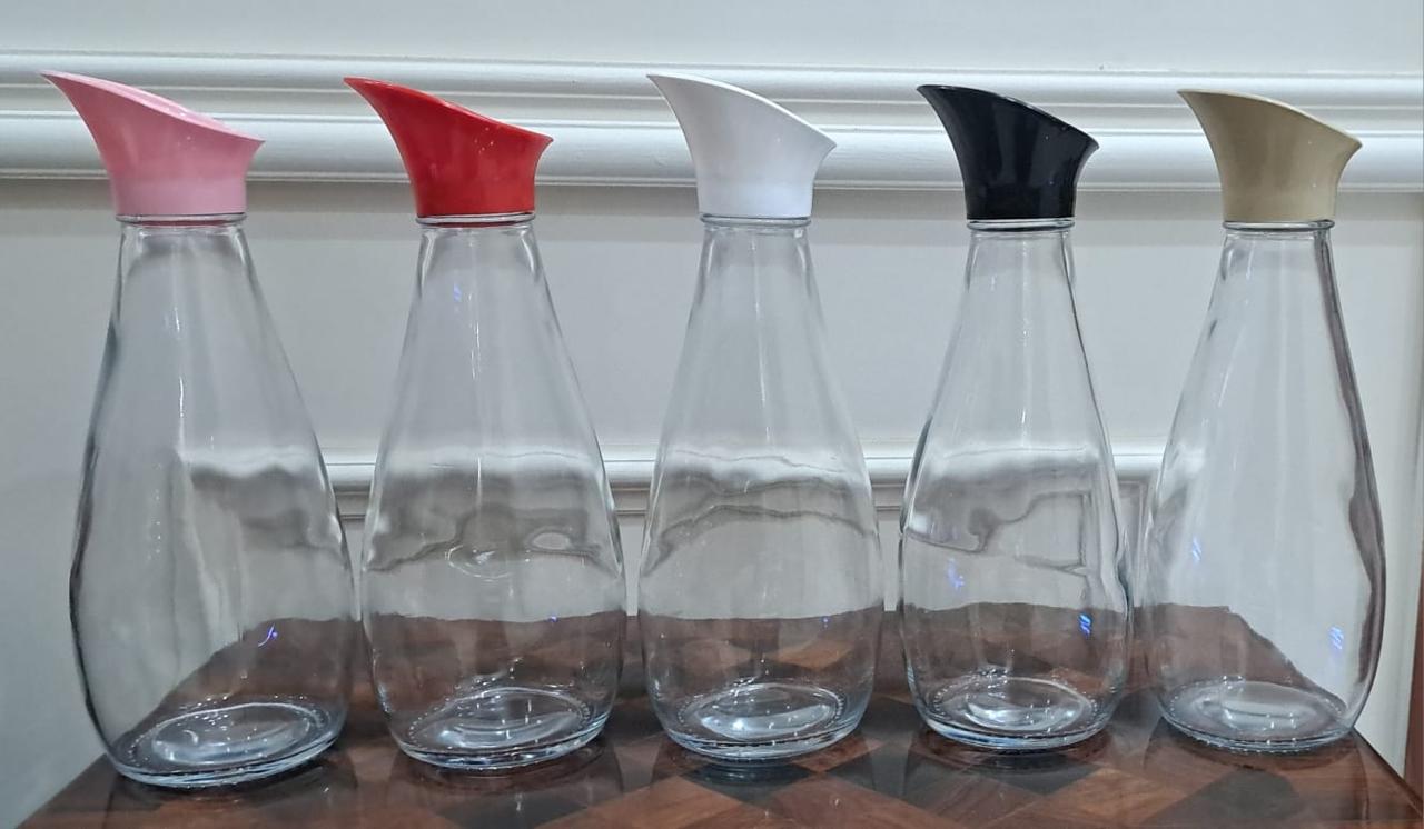 Turkish Style 1400 Ml Heavy Glass Bottle Elegant Durable Classic Design